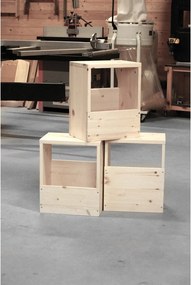 Natúr színű borovi fenyő éjjeliszekrény Grab It – Karup Design