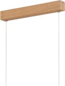 Eglo 39344 - kábeles LED függeszték CLIMENE LED/17W/230V + LED/4,2W tölgy