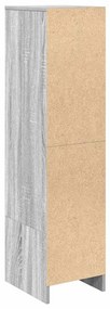 szürke sonoma szerelt fa magasszekrény 29,5x34x119,5 cm