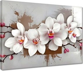 Vászonkép 40x30 Fehér orchidea