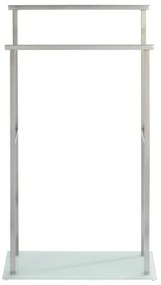 WENKO 23438100 - DEBAR törölközőtartó 20x83 cm rozsdamentes acél/szatén/fehér