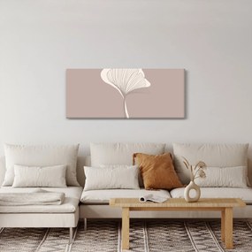 Kép - Bézs színű levelek N⁰3 (120x50 cm)