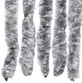 fehér és szürke zsenília rovarfüggöny 100 x 230 cm