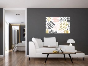 Kép - Absztrakt stroke-ok (90x60 cm)
