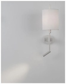Nova Luce fali lámpa, olvasókarral, fehér, E27 foglalattal, max. 1x12W, 210 lm, 9180511