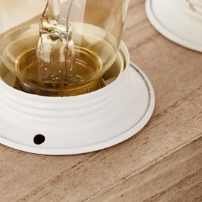 Brilliant - Asztali lámpa WHITEWOOD 4xE27/60W/230V