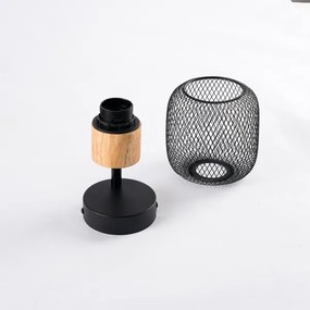 Brilagi - BASKLITE fali spotlámpa 1xE27/15W/230V kaucsukfa/fekete