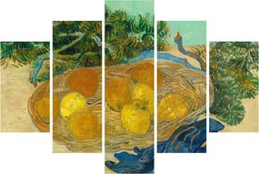 Kép - Vincent van Gogh, Still Life of  Oranges and Lemons with  Blue Gloves, reprodukciók (150x105 cm)