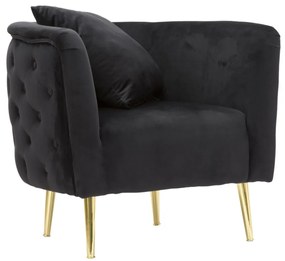 Fotel bucarest fekete 76x74x71cm