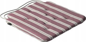 Olek székpárna 42x41 piros-bézs csíkos