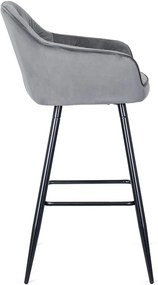 Szürke Bársony Bárszék. SALEM