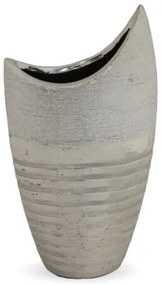Kerámia váza ezüst 22,5 cm
