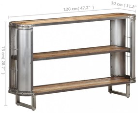 tömör mangófa tálalószekrény 120 x 30 x 73 cm