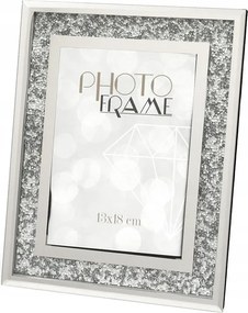Tükörkeret Kövekkel 1 Képhez 13x18cm Ezüst Glamour