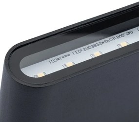 LED Kültéri fali lámpa FLOW LED/6W/230V IP54 fekete