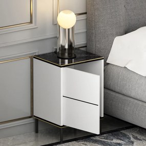 Imaj White Marble éjjeliszekrény