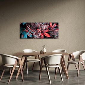 Absztrakt képek egzotikus virágok (120x50 cm)