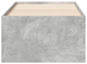 betonszürke kanapéágy fiókkal matrac nélkül 90x200 cm