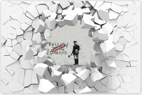 Poszterek 90x60 Banksy Follow Your Dreams
