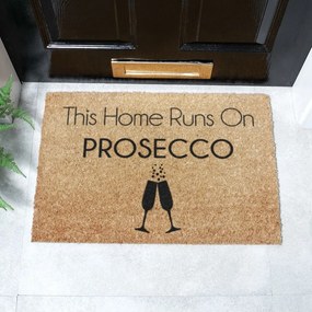 Kókuszrost lábtörlő 40x60 cm This Home Runs On Prosecco – Artsy Doormats