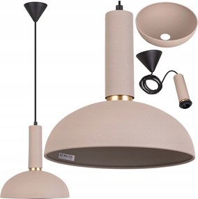 LED-es mennyezeti függőlámpa Bézs arany E27 Kasmír Loft Csillár