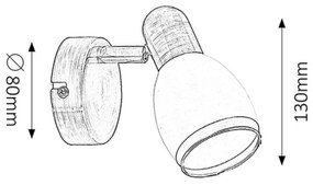 Rabalux 5970 - Spotlámpa ELITE E14/40W