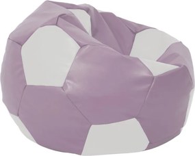 Mondo Ball babzsákfotel - műbőr - lila/fehér - 170 liter