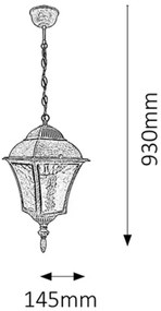 Rabalux 8399 - Kültéri lámpa TOSCANA 1xE27/60W/230V