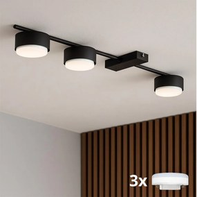 Brilagi - LED spotlámpa MONO 3xGX53/13W/230V fekete
