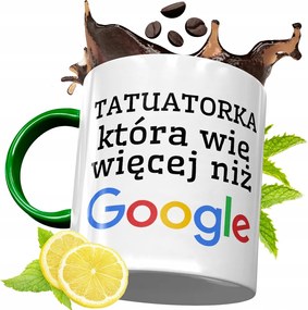 Zöld Bögre Tetováló Születésnapi Ajándék fényképes nyomtatással