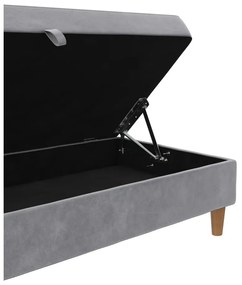 Világosszürke bársony lábtartó Lilly – Støraa