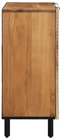 Oldalszekrény 90x33x75 cm Tömör akácfából