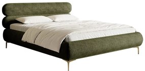 Franciaágy 140 cm Rirri 140B (ágyráccsal) (oliva + arany). 1099850
