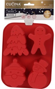 La Cucina Christmas szilikon sütőedény, 21,5 x 3 x 16 cm
