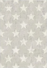 Modern Nappali Szőnyeg Szürke 140x200cm