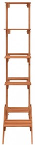 tömör fenyőfa virágtartó állvány 83 x 25 x 132 cm