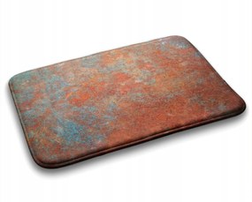 Divatos nedvszívó fürdőszoba szőnyeg loft rozsda 90x60