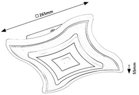 Rabalux 6958 - LED mennyezeti lámpatest TANELI LED/20W/230V 3000/4000/6000K