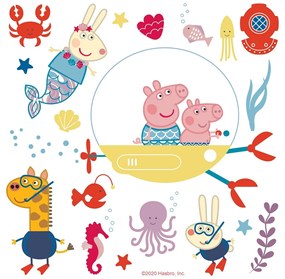 Peppa pig Sea öntapadó dekoráció, 30 x 30 cm