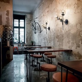 Ideal Lux - Fali lámpa KEPLER 3xE27/42W/230V fekete/füstös