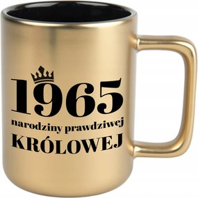 Matt Bögre Arany Fekete Belső 360ml Vicces Ajándék A királynő születésnapjára