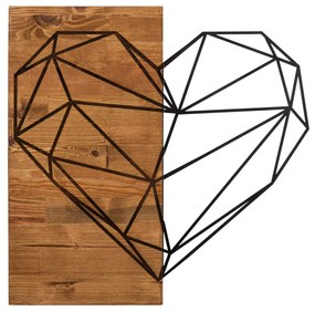 Fa fali dekoráció, Heart
