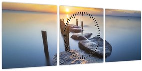 Kép - Kő móló (órával) (90x30 cm)