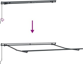 Behúzható napellenző Sokszínű 300 x 250 cm Poliészter és acél