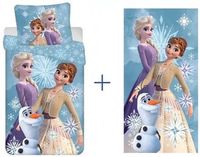 Disney Jégvarázs felnőtt ágyneműhuzat és törölköző szett (white snowflake)