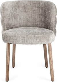 Szürke kárpitozott étkezőszék Ilma – Bizzotto