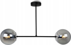 Mennyezeti LĂĄmpa FĂŒggesztĂ©k Fekete CsillĂĄr Ăveg Gömbök Modern Loft Grafit