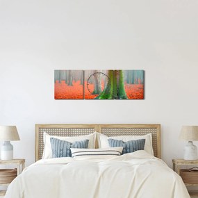 Fa képe (órával) (90x30 cm)