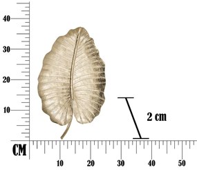 Leaf aranyszínű dekoráció, 35,5 x 23 cm - Mauro Ferretti