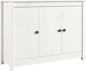 vidaXL fehér tömör fenyőfa tálalószekrény 100 x 35 x 74 cm